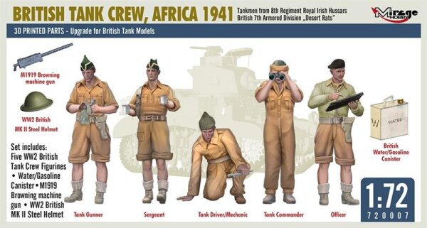 1/72 British Tank Crew, Africa 1941 "Desert Rats"