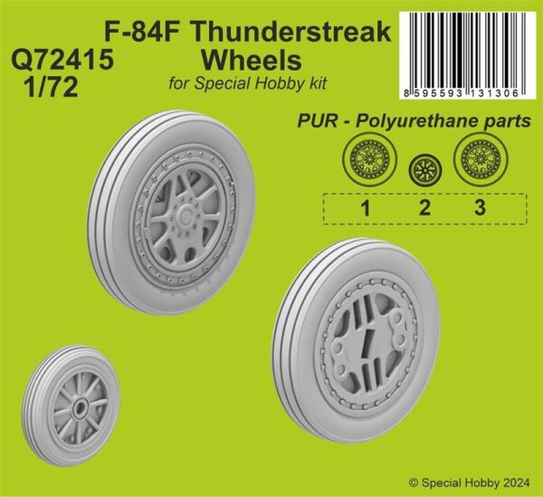 1/72 F-84F Thunderstreak Wheels for Special Hobby