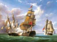 Copy of „Combat between the French Frigate La...