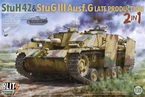 1/35 StuH42 & StuG III Ausf.G Late Production 2 in 1