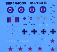 1/144 Messerschmitt Me-163B Komet "War Prizes" (two kits in box)