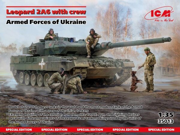 Leopard 2A6 with Crew of the Armed Forces of Ukraine