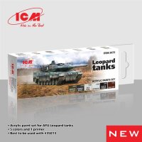 Leopard Tanks - Acrylic paint set