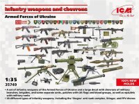 1/35 Infantry weapons and chevrons. Armed Forces of Ukraine