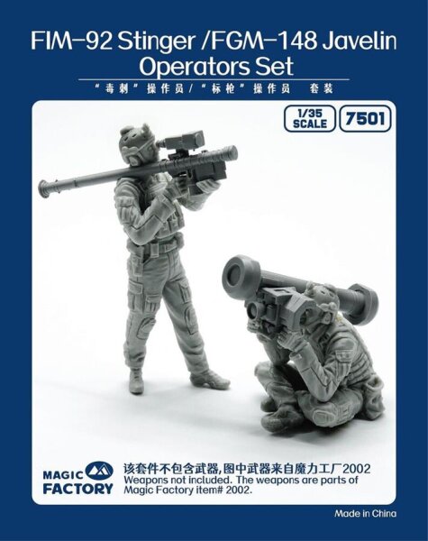 1/35 FIM-92 Stinger / FGM-148 Javelin Operators Set