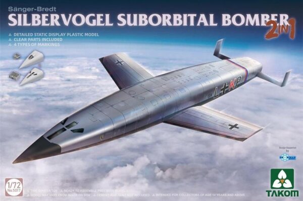 1/72 Sänger-Bredt Silbervogel Suborbital Bomber - 2in1