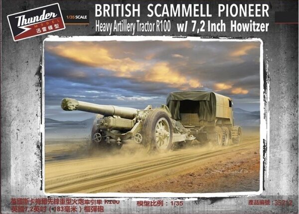 1/35 Scammell Pioneer R100 Heavy Artillery Tractor with 7.2 Inch Howitzer