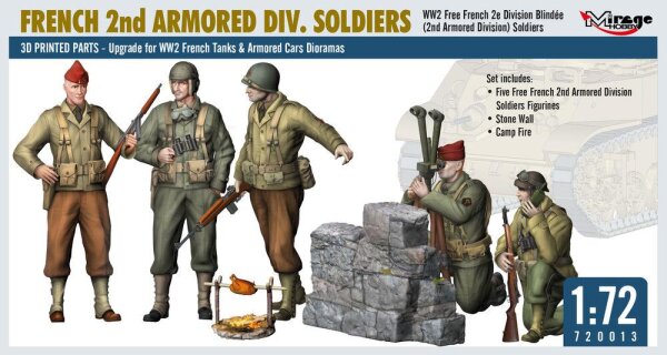 1/72 French 2nd Armoured Div. Soldiers