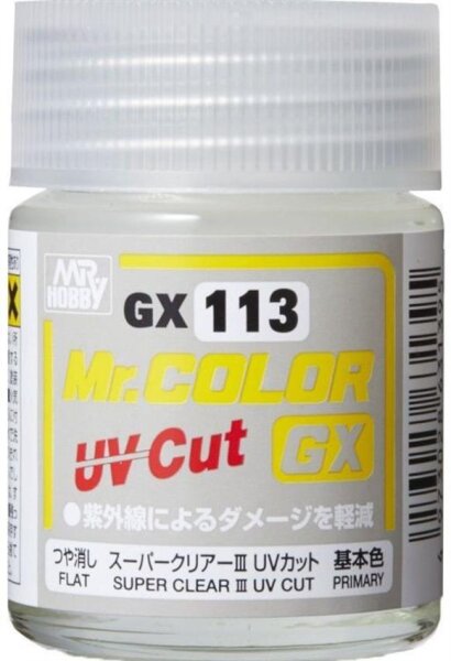 GX113 Mr. Color GX Super Clear III UV Cut Flat 18ml