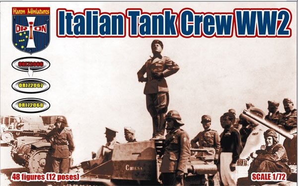 1/72 Italien Tank Crew WWII