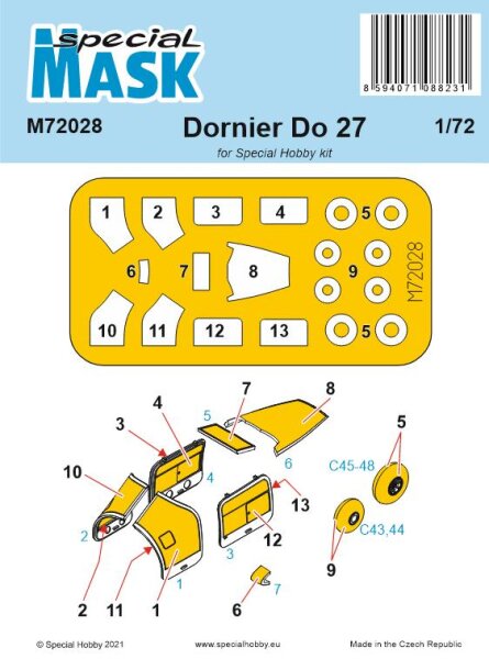 1/72 Dornier Do-27 Paint Masks