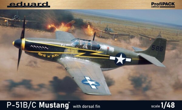 1/48 North-American P-51B/C Mustang with dorsal fin - ProfiPACK