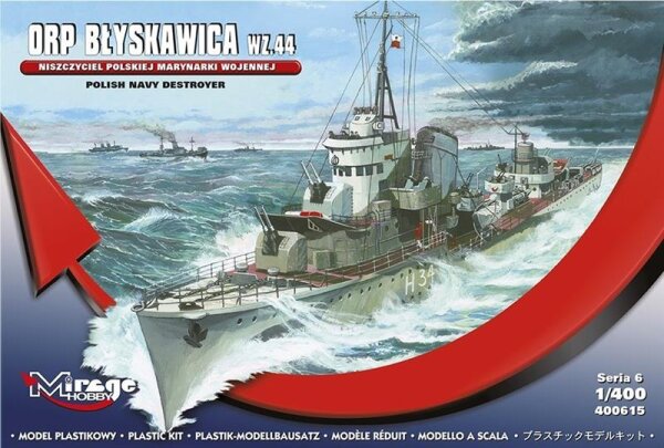 1/400 ORP "Blyskawica" wz.44 Polish Navy Destroyer