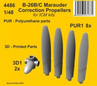 1/48 Martin B-26B/C Marauder Correction Propellers for ICM