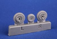 1/48 Martin Grumman F9F Panther Wheels Set for Trumpeter