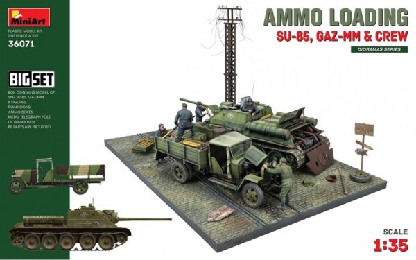 1/35 Ammo Loading - Su-85, GAZ-MM & Crew