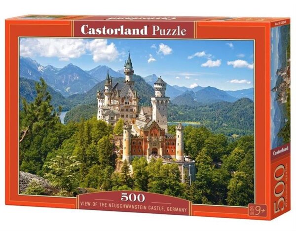 View of the Neuschwanstein Castle, Germany - Puzzle 500 Teile