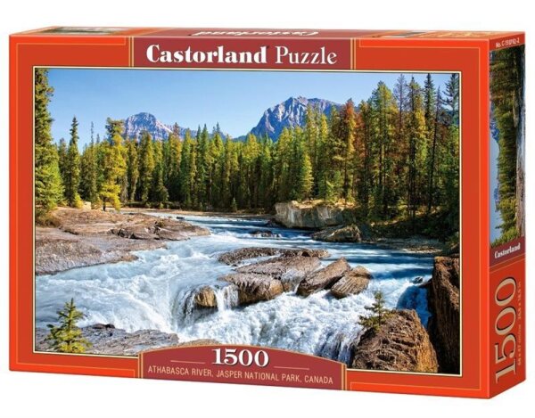 Athabasca River, Jasper National Park, Canada - Puzzle 1500 Teile