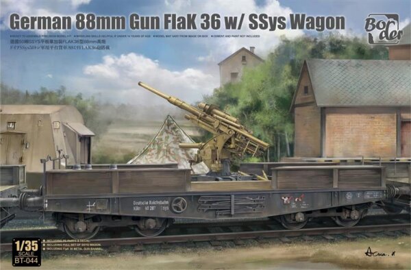 1/35 German 88mm Gun Flak 36 w/ SSyS Wagon