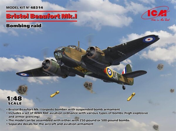 1/48 Bristol Beaufort Mk.I  "Bombing Raid"