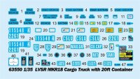 1/35 LVSR MKR18 Cargo Truck with 20ft Container