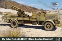 1/72 3Ro Italian Truck with 100/17 100mm Howitzer...