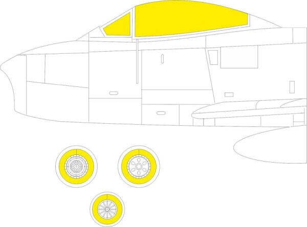 1/48 F-86F-40 TFace Mask for Airfix