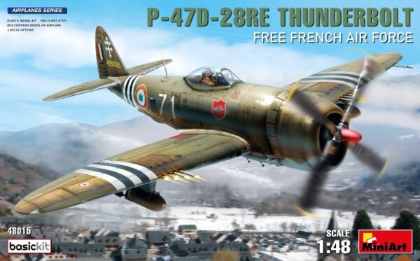 1/48 Republic  P-47D-28RE Thunderbolt "Free French Air Force" (Basic Kit)