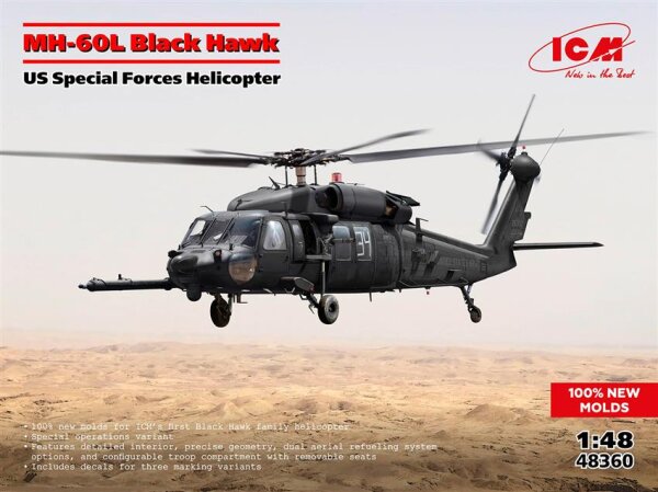 1/48 Sikorsky MH-60L Black Hawk, US Special Forces Helicopter