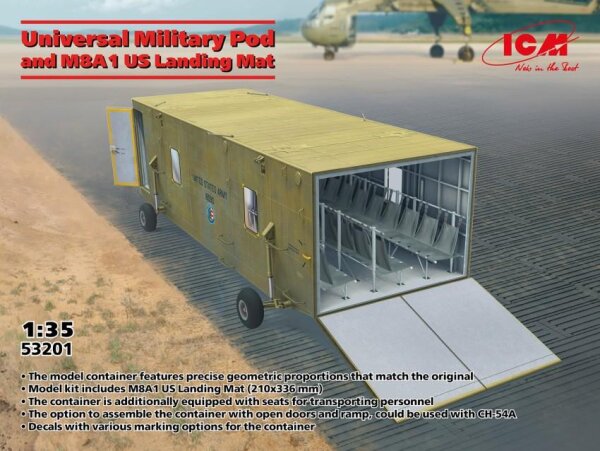 1/35 Universal Military Pod and M8A1 US Landing Mat