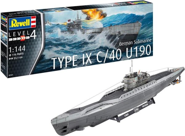 1/144 German Submarine Type IX C/40 U190