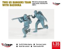 1/35 Two US Rangers Team With Bazooka - WW2 US Gls With Bazooka M1A1 Rocket Launcher, Normandy 1944 (Part 1)