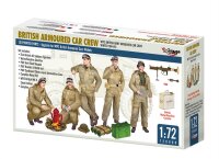 1/72 British Armoured Car Crew - WW2 British Army...