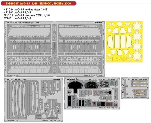 1/48 MiG-15 BigEd-Set for Bronco/Hobby 2000