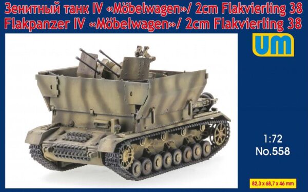 1/72 Flakpanzer IV "Möbelwagen" 2cm Flakvierling 38