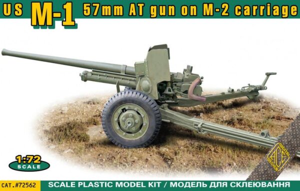 1/72 US M-1 57mm AT gun on M-2 carriage