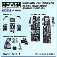 1/32 F-16CJ Fighting Falcon - 3D Cockpit Instrument...