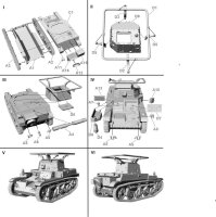 1/72 French light command tank AMR 35 ADF1