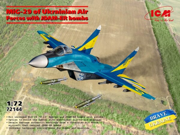 1/72 MiG-29 of Ukrainian Air Forces with JDAM-ER bombs