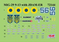 1/72 MiG-29 of Ukrainian Air Forces with JDAM-ER bombs