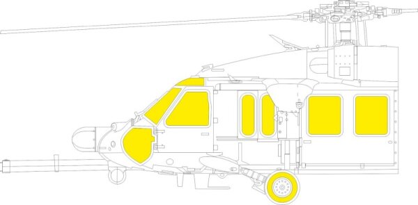 1/48 MH-60L TFace Mask for ICM