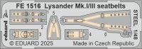 1/48 Lysander Mk.I/Mk.IIISeatbelts STEEL for Airfix