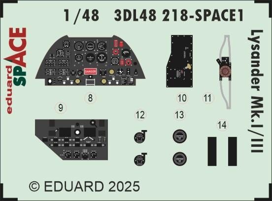 1/48 Lysander Mk.I / Mk.III - SPACE - for Airfix