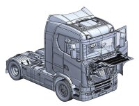 1/24 Scania 770S 4x2 Normal Roof Grey Cap