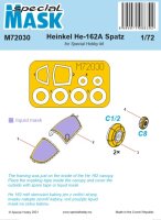 1/72 Heinkel He-162A Spatz Paint Mask for Special Hobby kit