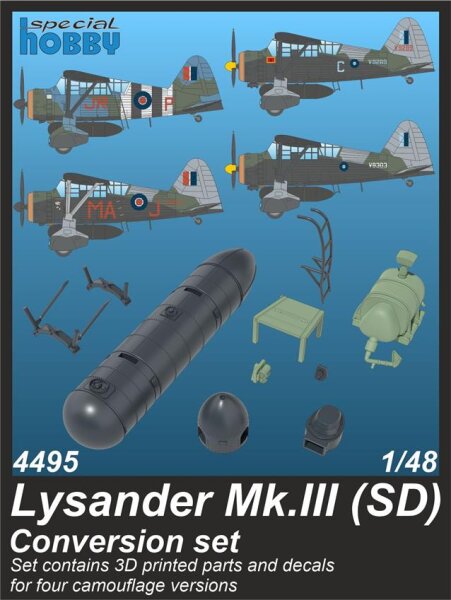 1/48 Westland Lysander Mk.III (SD) Conversion Set for Airfix