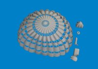 1/72 F-4E Phantom Parachute PRINT for Fine Molds