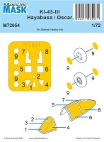 1/72 Nakajima Ki-43-III Hayabusa / Oscar Masks for...