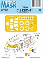 1/72 Casa C-212 Aviocar / C-41 Paint Masks for Special Hobby