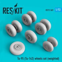 1/72 Tupolev Tu-95 Bear (Tu-142) wheels set (weighted)